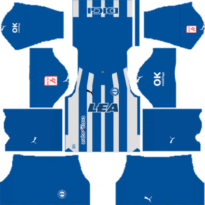 Deportivo Alaves DLS Home Kit 2023