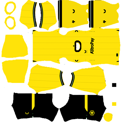 Wolverhampton Wanderers FC DLS Kits & Logo 202425 DLS Kit's & Logo's