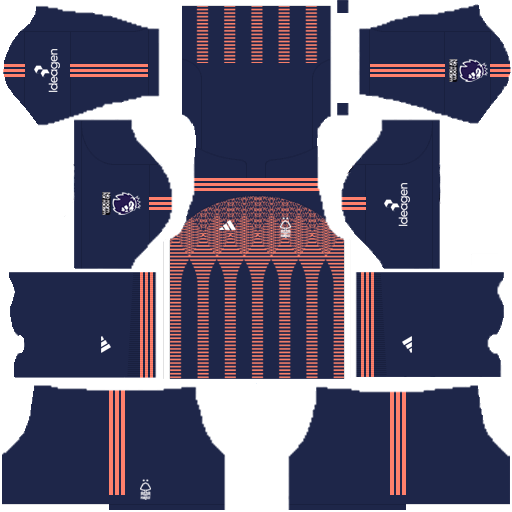 Nottingham Forest FC DLS Kits & Logo 202526 DLS Kit